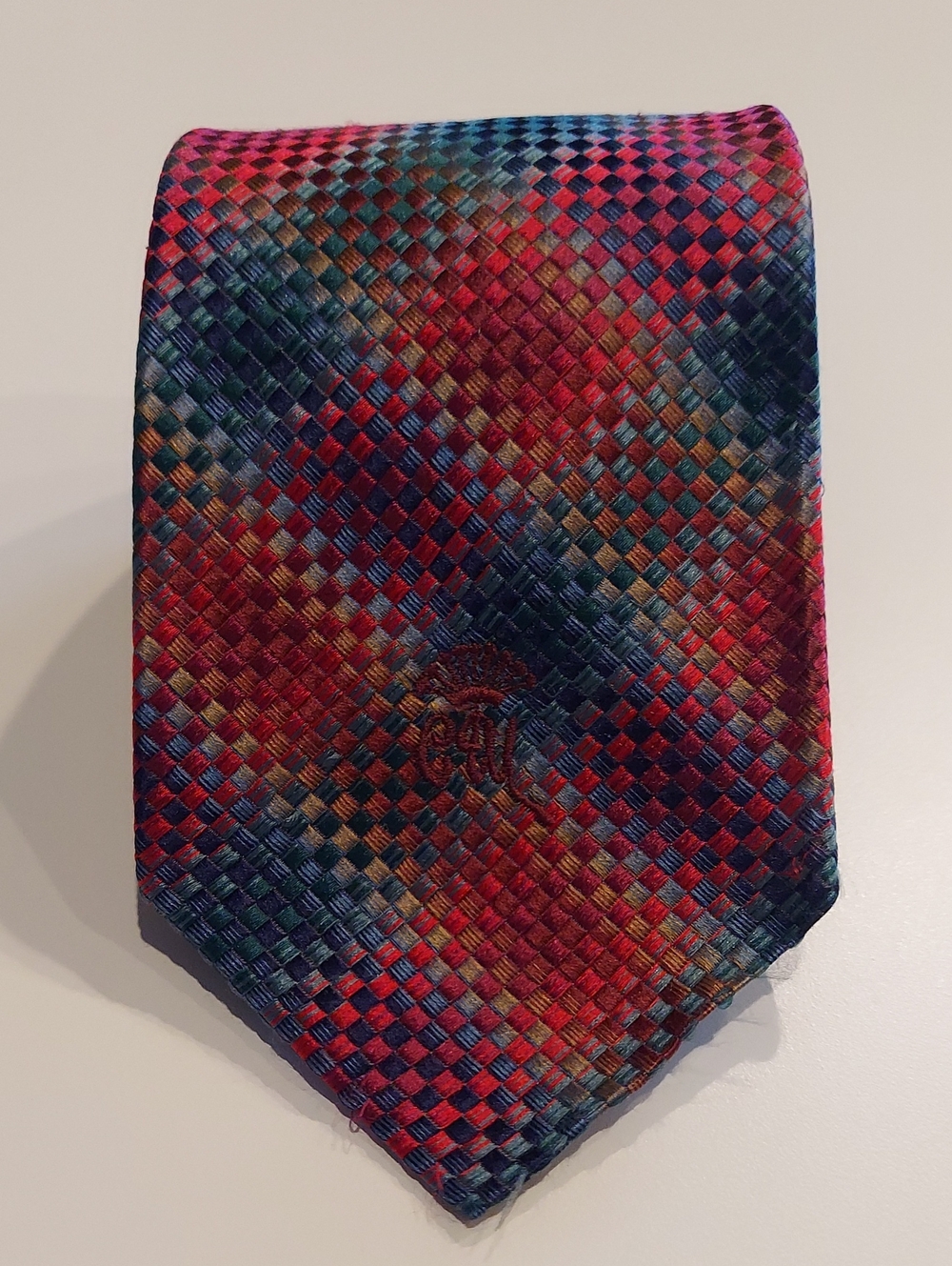 Vintage Countess Mara Silk Woven Multicolor Men's Tie